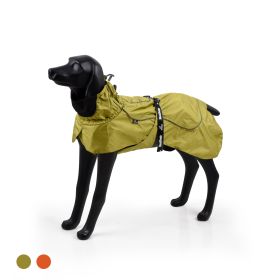 Dog Coats Small Waterproof,Warm Outfit Clothes Dog Jackets Small,Adjustable Drawstring Warm And Cozy Dog Sport Vest-Green size L