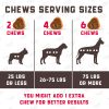 180 Cranberry Chews Dog Cranberry Supplement Natural Aid for Urinary Tract Bladder Kidney Health Immune Support for Dogs of All Ages and Breeds Duck F