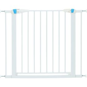 MidWest Glow in the Dark Steel Pet Gate White (Option: 29" tall)