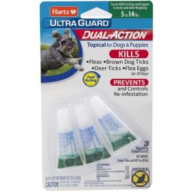 Hartz UltraGuard Dual Action Topical Flea and Tick Prevention (Option: Very Small Dogs)