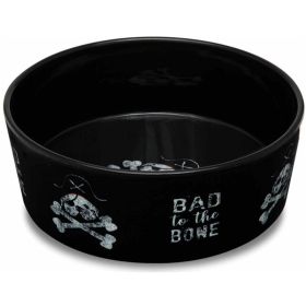 Loving Pets Dolce Moderno Bowl Bad to the Bone Design (Option: Small)