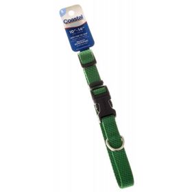 Tuff Collar Nylon Adjustable Collar Hunter Green (Option: 10"x14" Long x 5/8" Wide)