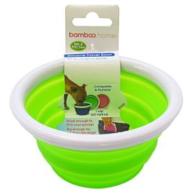 Bamboo Silicone Travel Bowl - Assorted (Option: 1 Cup Tray)