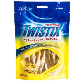 Twistix Wheat Free Yogurt & Banana Dental Dog Treats (Option: Large (5.5 oz))