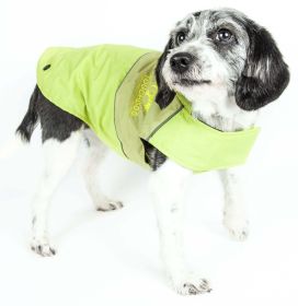 Touchdog Lightening-Shield Waterproof 2-in-1 Convertible Dog Jacket w/ Blackshark technology (size: small)