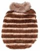 Pet Life Luxe 'Tira-Poochoo' Tiramisu Patterned Mink Dog Coat Jacket