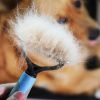 Grooming Brush For Pet Dog Cat Deshedding Tool Rake Comb Fur Remover Reduce 2-Side Dematting Tool For Dogs Cats Pets Grooming Brush Double Sided Shedd